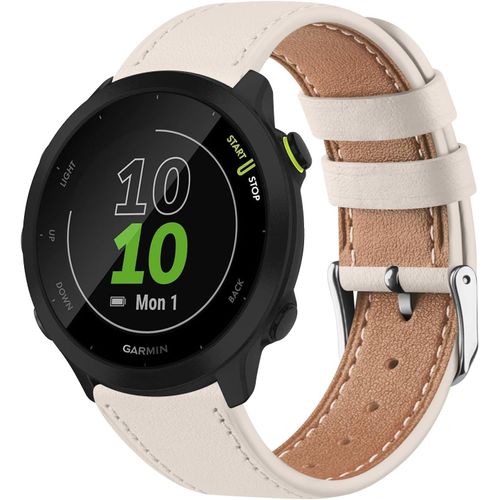 Cuir Bracelet Compatible Avec Garmin Forerunner 255/Vivoactive 4/Venu 2/Forerunner 265 Bracelets, 22mm Cuir Sport Remplace Band Pour Gear S3/Galaxy Watch 3 45mm (Starlight)[Dai6283426]