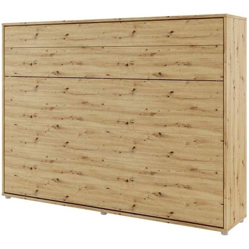Lenart Armoire Lit Escamotable Horizontal 140x200 Cm Chêne Artisan Lit Rabattable Lit Mural"Consus"
