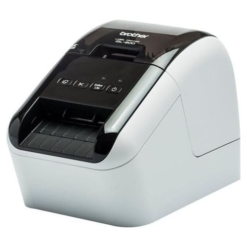 Brother QL-800 - Imprimante d'étiquettes - deux couleurs (monochrome) - thermique direct - rouleau (6,2 cm) - 300 x 600 ppp - jusqu'à 148 mm/sec - USB 2.0, hôte USB - outil de coupe
