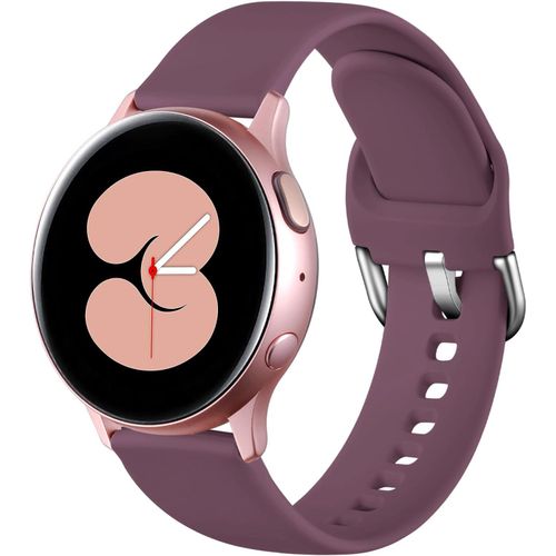 Sport Bracelet Compatible Avec Samsung Galaxy Watch Active/Active 2 40mm/44mm, Silicone Remplacement Pour Galaxy Watch 3 41mm/Galaxy Watch 42mm/Garmin 20mm Pour Femmes Hommes,Viole[Dai6280630]