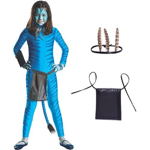 Costume Avatar Halloween Fille Enfants Garçon Déguisement