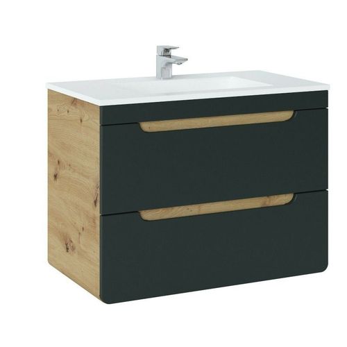 Meuble Vasque Salle De Bain + Lavabo 80x46x59cm Aruba Cosmos 821 Moderne De Haute Qualité