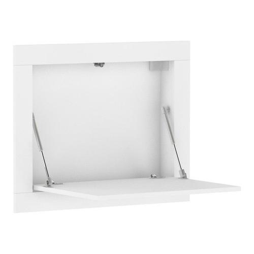 Table Murale Rabattable 74x59cm Bureau Mural Ram Pour Ordinateur Blanc Mat