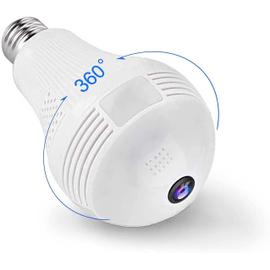 Ampoule Caméra de Surveillance intelligente, sans fil, IP HD 360 P