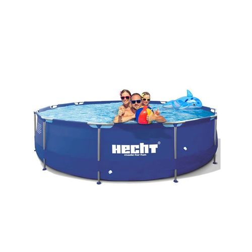 Hecht 3690 BLUESEA Grande Piscine tubulaire hors sol ronde 360x76cm (diamètre X profondeur) de haute qualité