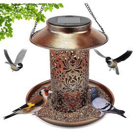 Mangeoire à oiseaux extérieure Grande capacité Mangeoire à oiseaux suspendue  Distributeur de graines pour oiseaux Maison d'oiseau extérieure pour balcon  de jardin