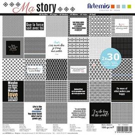 Bloc De 60 Feuilles 30,5cm X 30,5cm My Story Artemio