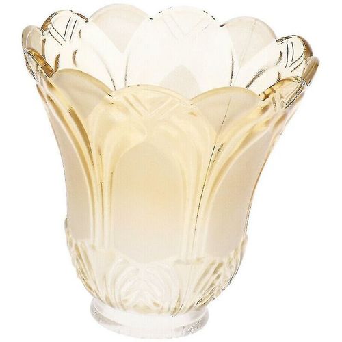 Lustre De Ventilateur De Plafond En Verre Dépoli Et De Remplacement D'abat-Jour En Verre Transparent