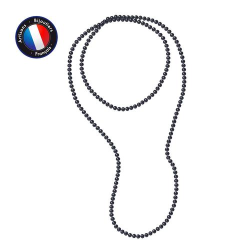 Perlinea - Sautoir - Perle De Culture D'eau Douce - Barroque 6-7 Mm Blanc - Bijoux Femme