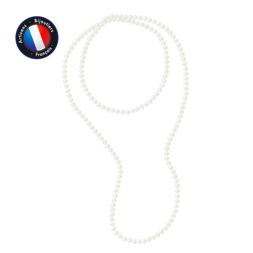Perlinea - Sautoir - Perle De Culture D'eau Douce - Barroque 7-8 Mm Black Tahiti - Bijoux Femme