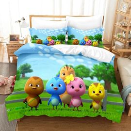 Housse De Couette Les Petits Faisans 3d Exquis Dessin Anime Impression Numérique Ensemble De Literie Couette Lit Jeunesse Decoration De La Maison Enfants Garcon S Cadeau