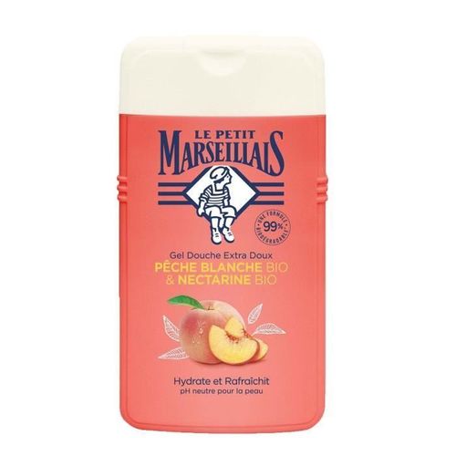 Le Petit Marseillais - Gel Douche&bain Extra Doux, Pêche Blanche Bio Nectarine Bio, 250ml Douche 