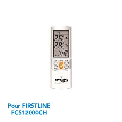 Télécommande de remplacement climatisation pour FIRSTLINE FCS12000CH