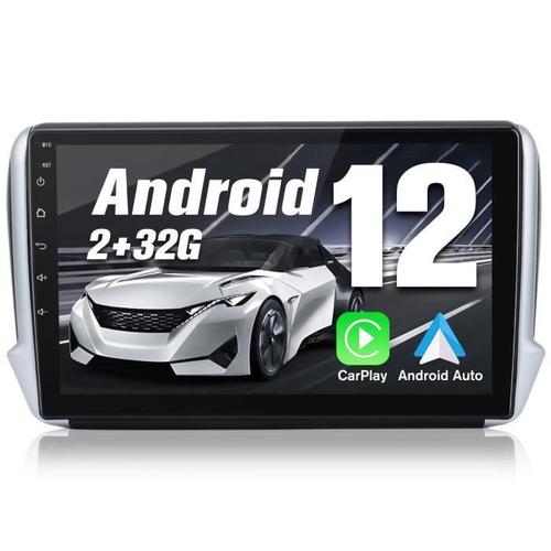 Awesafe Autoradio Android 12 Pour 208/2008[2go+32go] 9 Pouces+Carplay Android Auto Gps Bluetooth Wifi Fm Rds Swc