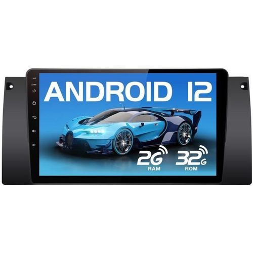 Awesafe Autoradio Android 12 Pour Bmw 5er E39 X5 M5 E53(1996-2003)(2go + 32 Go)Avec Carplay Gps Wifi Usb Sd Bluetooth Android Auto