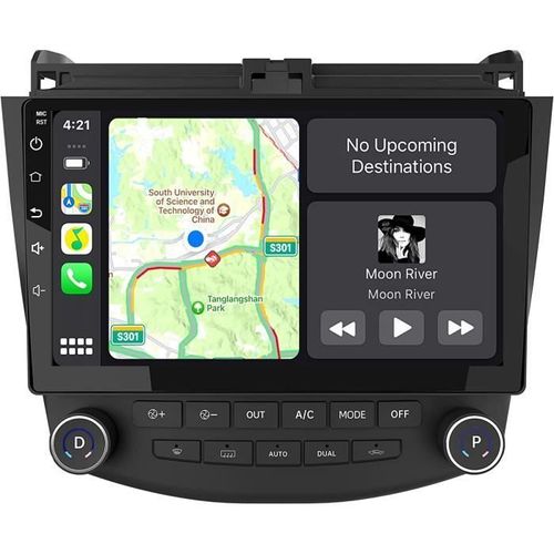 Awesafe Autoradio Android 12 Pour Honda Accord (2003-2007) 9 Pouces(2go + 32 Go)Avec Carplay Gps Wifi Usb Sd Bluetooth Android Auto