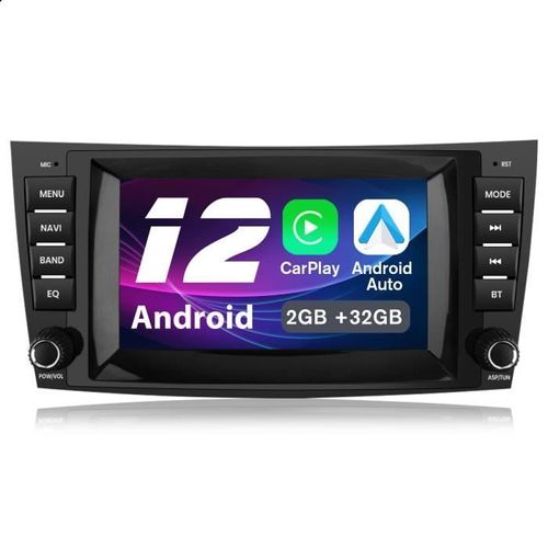 Awesafe Autoradio Android 12 Pour Mercedes-Benz Classe E W211 Classe Gls W219(2g+32g)9 Pouces Avec Carplay Androidauto Gps Bluetooth