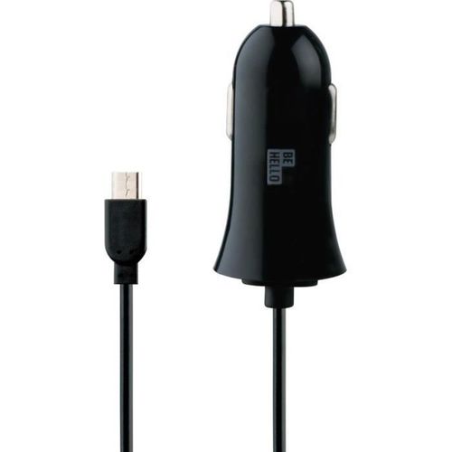 Chargeur Voiture Micro Usb (1.2m) 2.1a Noir