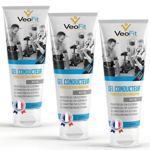 Gel Conducteurveofit Pour Ceinture Abdominale D?Electrostimulation, Electrodes, Ems, Tens, Pads - 3*250ml