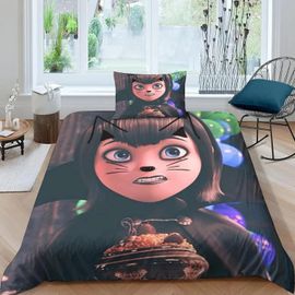 Housse De Couette Hôtel Transylvanie 3d Exquis Dessin Anime Anime Impression Numérique Ensemble De Literie Couette Lit Jeunesse Decoration De La Maison Garcon S Cadeau