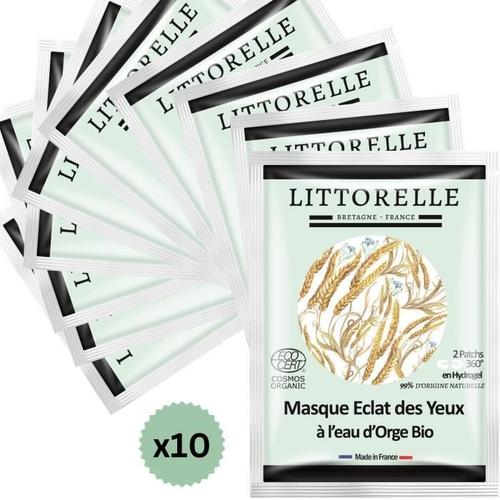 10x Masque Eclat Des Yeux Certifié Bio ? Patch Yeux 360° - Anti Cernes, Anti Poches, Hydrate, Lisse, Matifie. Made In France 