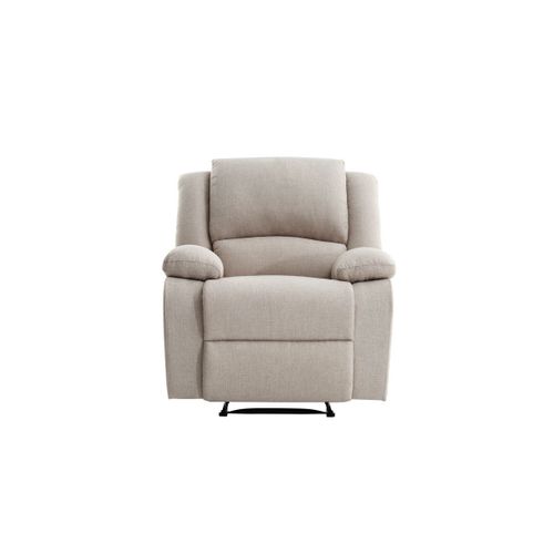 Fauteuil Relaxation Manuel Detente En Tissu - Beige