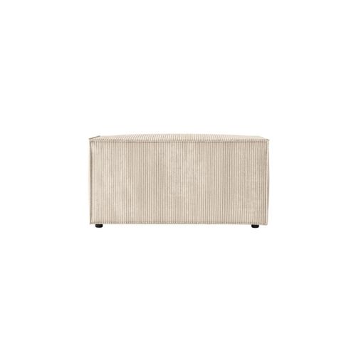 Clarisse - Pouf En Velours Côtelé - Beige