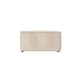 Clarisse - Pouf En Velours Côtelé - Beige