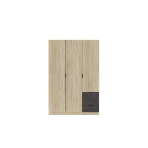 Armoire Nina 3 Portes Et 3 Tiroirs L121 X H180 Cm - Bois
