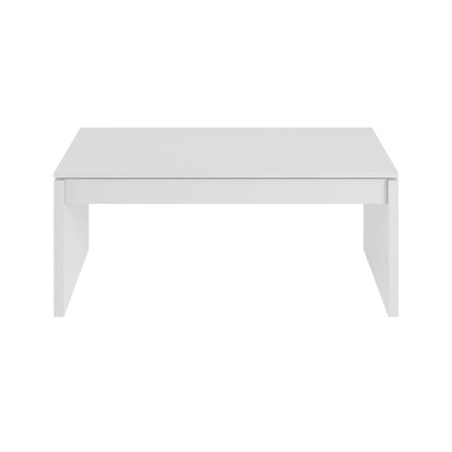 Table Basse Tom À Plateau Relevable L102cm X H43/54cm - Blanc