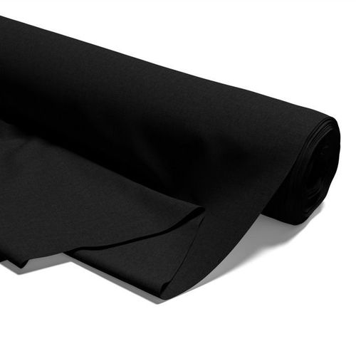 Tissu En Coton Au Mètre 0.5 M - Tissu Composé De Tissus En Coton Pour La Couture Tissus À Coudre Le Noir