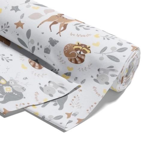 Tissu Coton Tissu Au Mètre 2 M - Tissus À Coudre Au Mètredécoratif Tissu Couture Léger Pour Enfants Tissu Mode Cerf