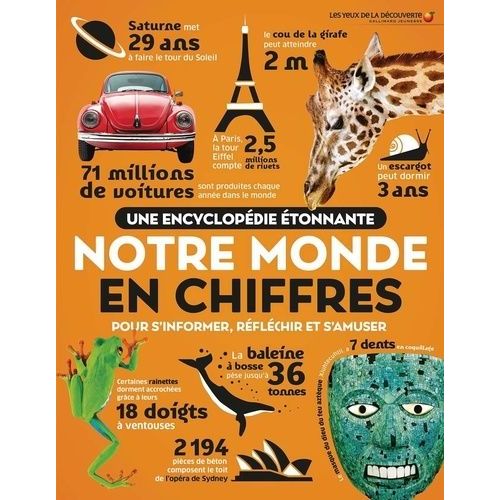 Notre Monde En Chiffres - Pour S'informer, Réfléchir Et S'amuser - Une Encyclopédie Étonnante