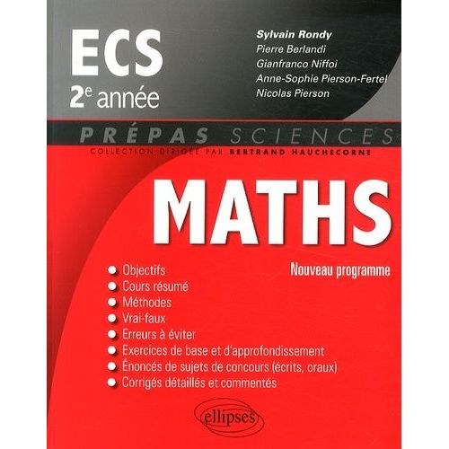 Mathématiques Ecs 2e Année - Nouveau Programme