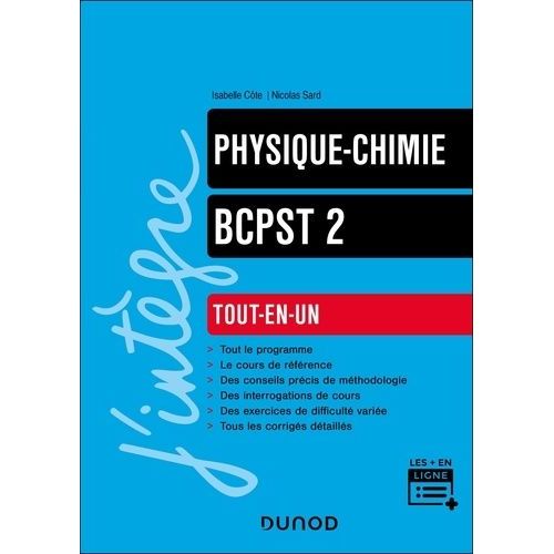 Physique-Chimie Bcpst 2e Année - Tout-En-Un