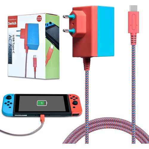 Ershi-Adaptateur Chargeur De Switch, Chargeur Joycon Pour Ns Switch Lite/Switch Oled/Switch Dock/Manette Switch Pro Support Le Mod[990]