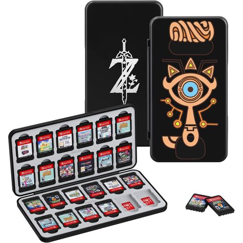 Ershi-Étui De Cartes De Jeu Pour Nintendo Switch, Boîte De Rangement Durable Et Portable Pour 48 Jeux Avec 24 Emplacements Pour Ca[1027]