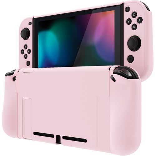 Ershi-Playvital Coque Protection Pour Nintendo Switch Joycon Cover,Étui Housse Pour Switch Console Accessoires Upgraded-Rose Ceris[1037]