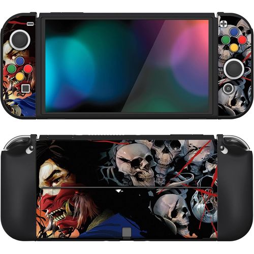 Ershi-Playvital Coque Pour Switch Oled,Housse Protection Pour Nintendo Switch Oled Avec Capuchon Joystick Étui Cover Joycon Et Bou[249]