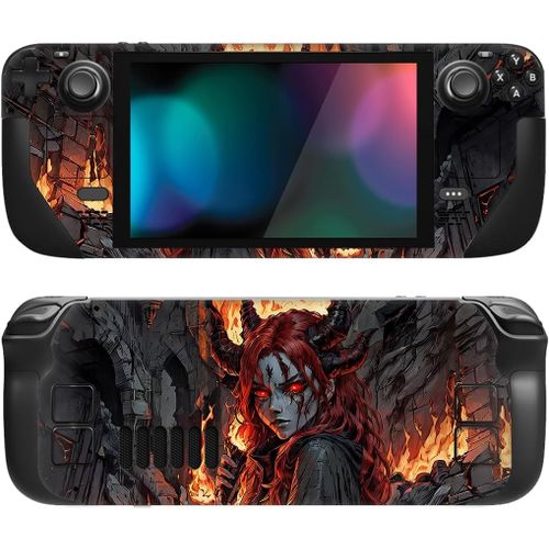 Ershi-Playvital Accessoires Pour Steam Deck Autocollant Protection,Stickers Skin Pour Steam Deck Oled & Lcd Console-Envoyé Flamme[1299]