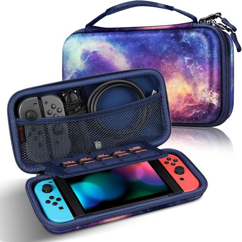 Ershi-Etui Pour Nintendo Switch / Switch Modèle Oled - Housse Transport En Eva Sacoche De Rangement Zippée Anti-Choc, Coque Protec[68]