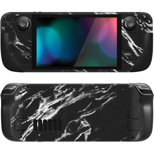 Ershi-Playvital Accessoires Pour Steam Deck Autocollant Protection,Stickers Skin Pour Steam Deck Oled & Lcd Console-Marbre Noir Mo[1338]