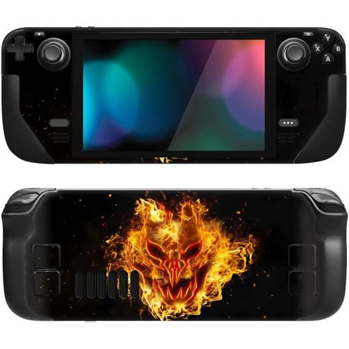 Ershi-Playvital Accessoires Pour Steam Deck Autocollant Protection,Stickers Skin Pour Steam Deck Oled & Lcd Console-Démons Feu[1352]