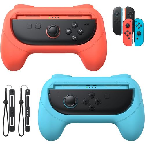 Ershi-Poignées Pour Switch 2/Switch 1/Oled, Antidérapant Kit De Poignée Compatible Avec Nintendo Switch 2 Pour Joycon 2, Manette [721]
