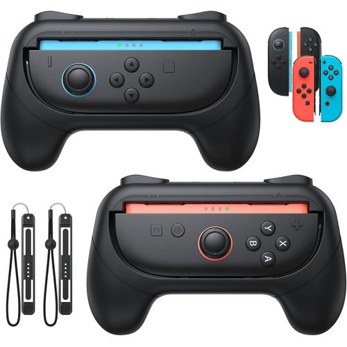 Ershi-Poignées Pour Switch 2/Switch 1/Oled, Antidérapant Kit De Poignée Compatible Avec Nintendo Switch 2 Pour Joycon 2, Manette A[720]