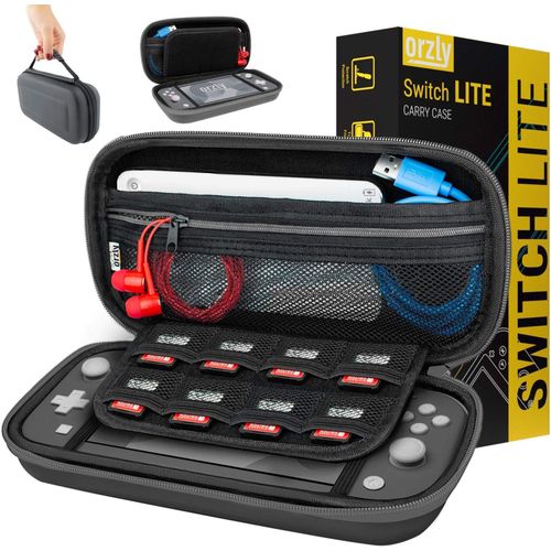 Ershi-Etui Pour Nintendo Switch Lite, Deluxe Housse Rigide De Rangement Zippée En Matériau Durable Anti-Choc Pour La Console Ninte[1172]