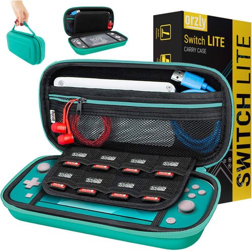 Ershi-Etui Pour Nintendo Switch Lite, Deluxe Housse Rigide De Rangement Zippée En Matériau Durable Anti-Choc Pour La Console Ninte[1174]