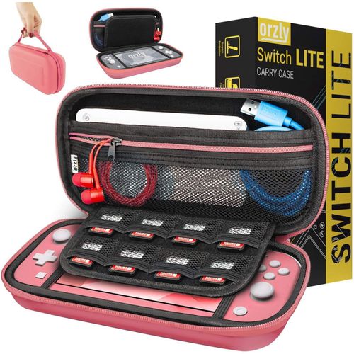 Ershi-Etui Pour Nintendo Switch Lite, Deluxe Housse Rigide De Rangement Zippée En Matériau Durable Anti-Choc Pour La Console Ninte[1168]