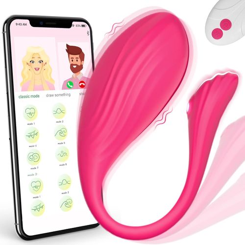 Ershi-Vibromasseurs Feminin Sex Toys Pour Femme, Sex Toy¿S Femme Oeuf Vibrant À Distance Bullet Vibromasseur Avec App, Gode Femme [262]