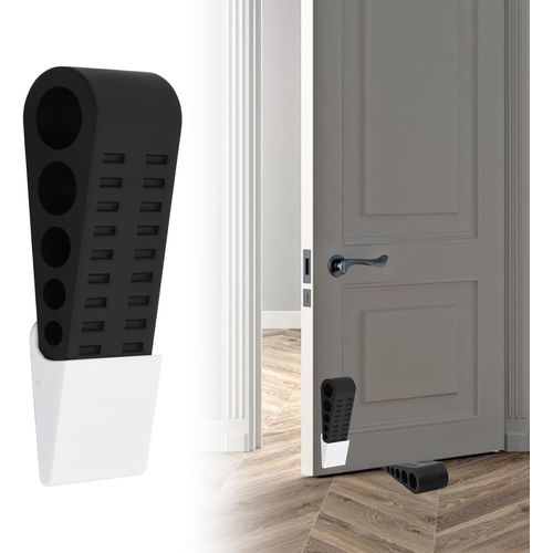 ERSHI-Bloc Porte Cale Porte Sol, 2 Pièces Arrêts de Porte pour le Sol, Bloc Calle pour Stop Porte Interieur Protège Sols et Murs, [623]